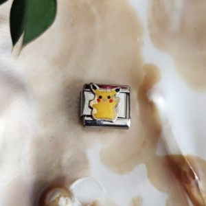 Çelik Pikachu Model İtalyan Bileklik Charmı